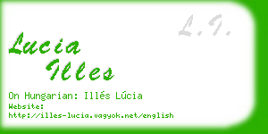 lucia illes business card
