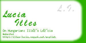 lucia illes business card